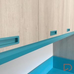 Dormitorio Juvenil a medida falsa escuadra