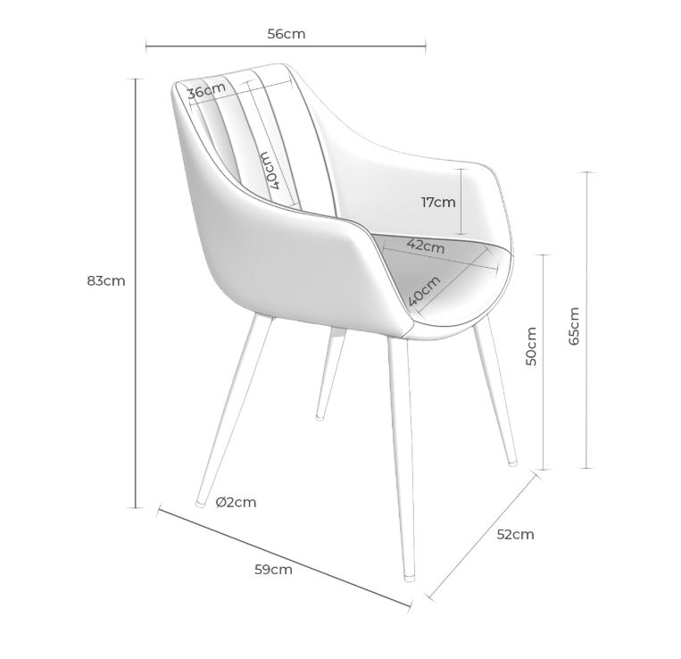 Silla Fiona con brazos - Imagen 38
