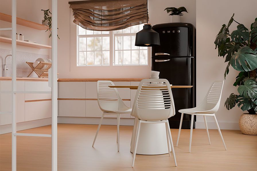 Mesa Daisy madera fija 100cm. - Imagen 26