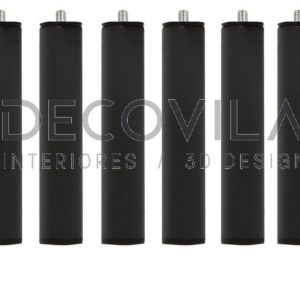 Juego 6 patas reforzadas metal para base de 80, 90, 105, 120 cm.