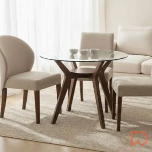 Mesa Sabrine cristal fija