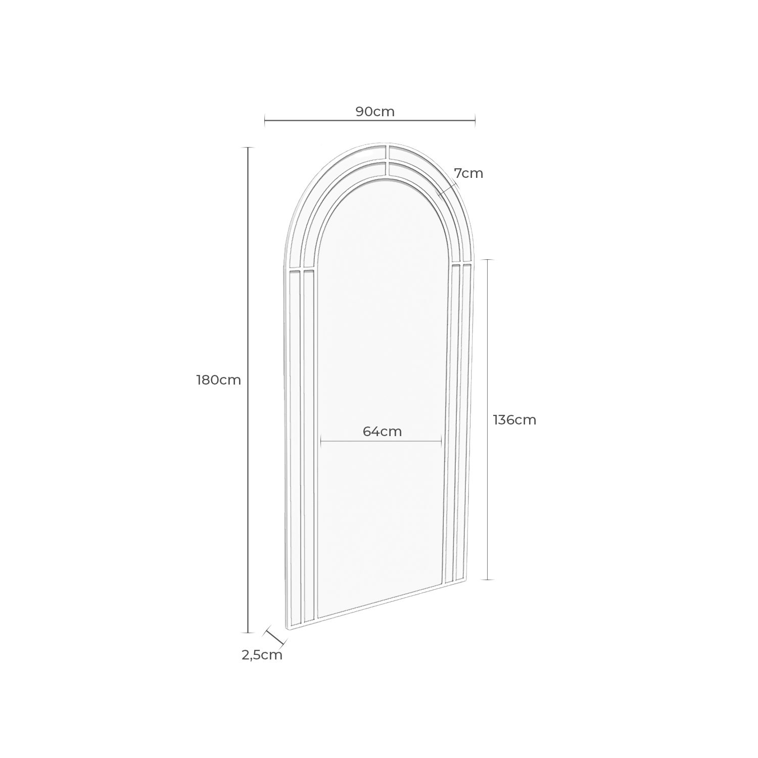 Espejo de pie Orleans - Imagen 8