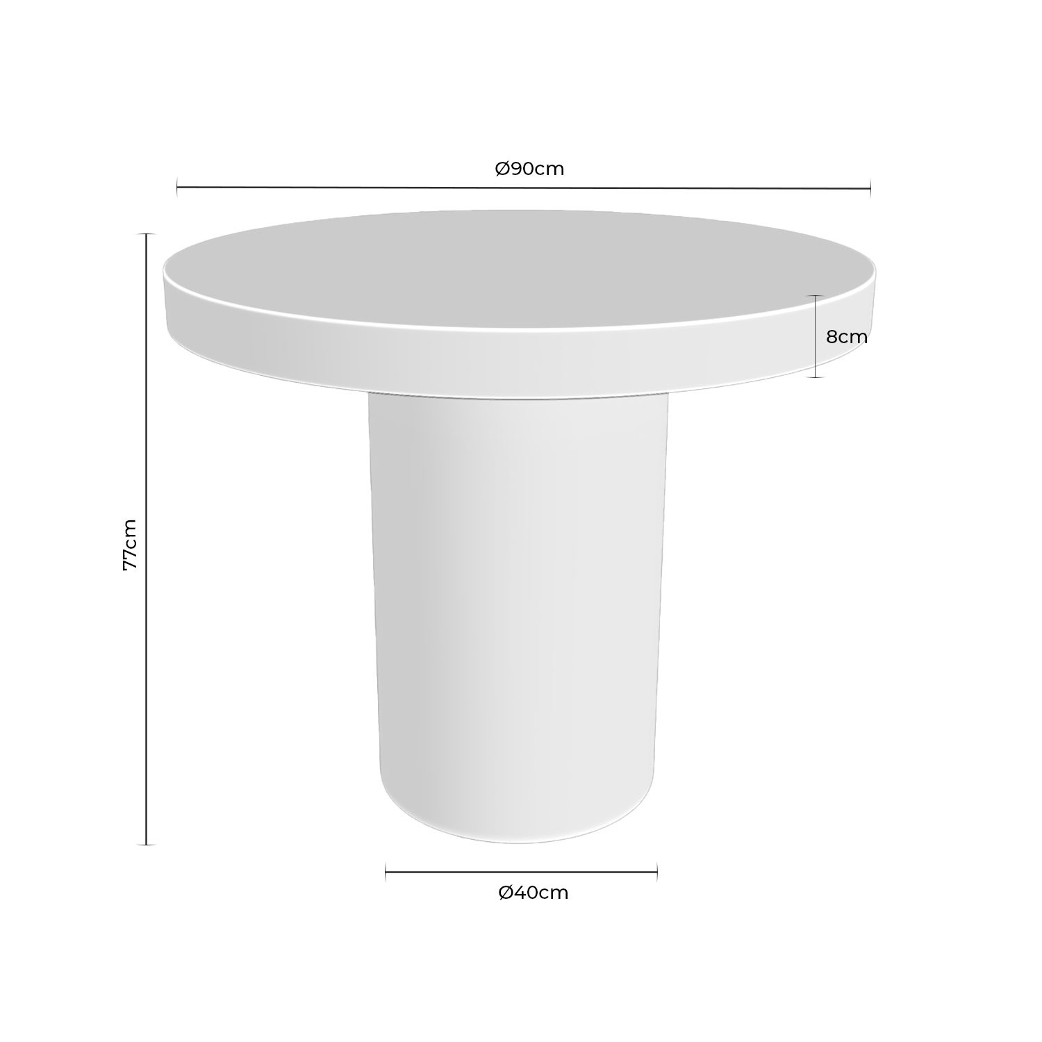 Mesa Thelma cemento - Imagen 10