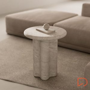 Mesa auxiliar Emeric microcemento