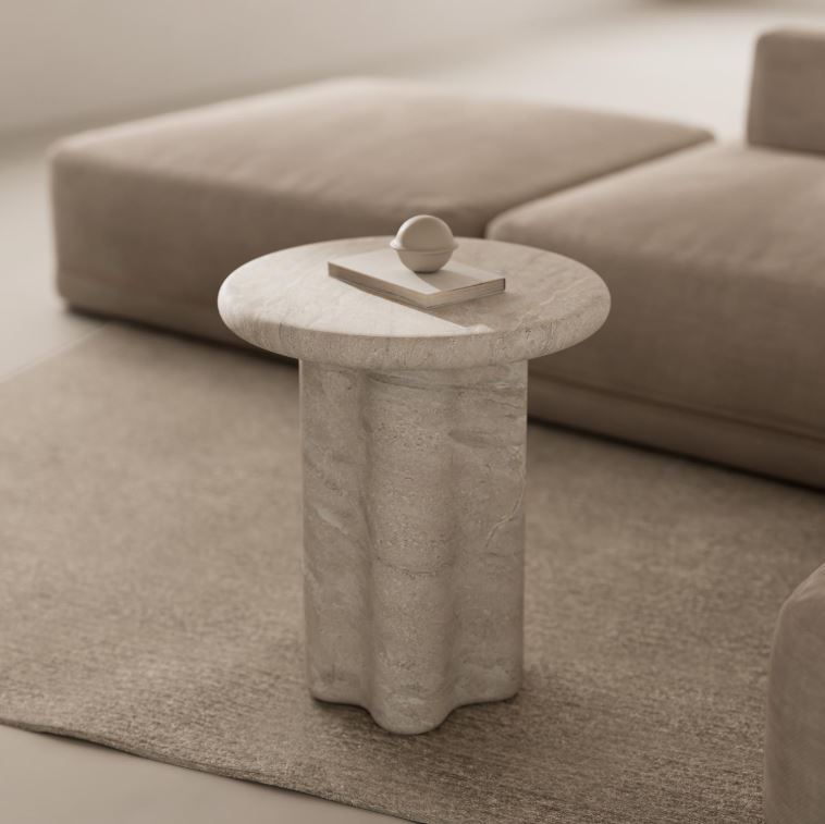 Mesa auxiliar Emeric microcemento