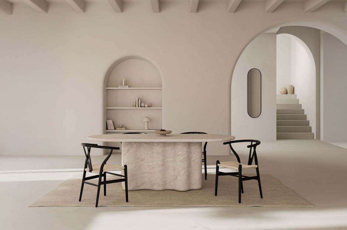 Mesa Lorraine microcemento fija